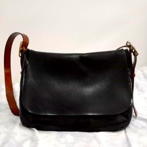Black Leather Fossil Bag